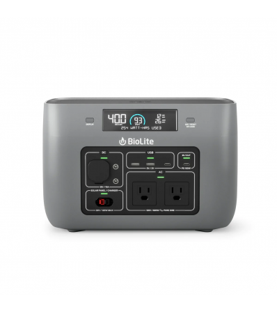 Set Biolite BaseCharge 600 + BioLite Solarpanel 100 + BioLite 12V Car Charging 10 FT