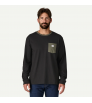 Patagonia Long Sleeve Shop Sticker Pocket Responsibili-Tee M's